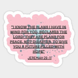 JEREMIAH  29 :11 Sticker
